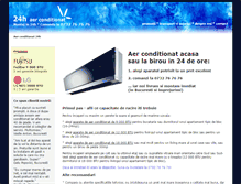Tablet Screenshot of aer-conditionat.uragan.ro
